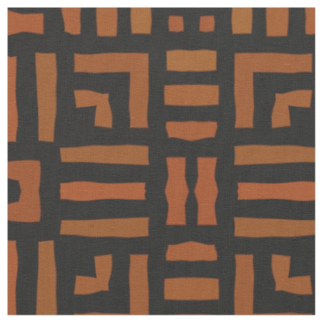 Warmes afrikanisches Stammesdesign Stoff (Nahaufnahme)