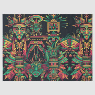 Warmes Beige "Ancestral Paradigm" Vintage Tissue P Seidenpapier