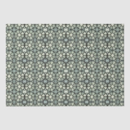 Warmes Beige graues Mosaik Gemustertes Gewebe Seidenpapier