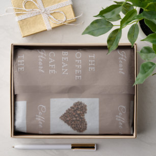 Warmes Branding für Artisan-Cafés Seidenpapier