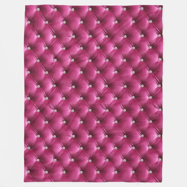 Warmes Chic Pink Imitate Velvet Fleecedecke (Vorderseite)