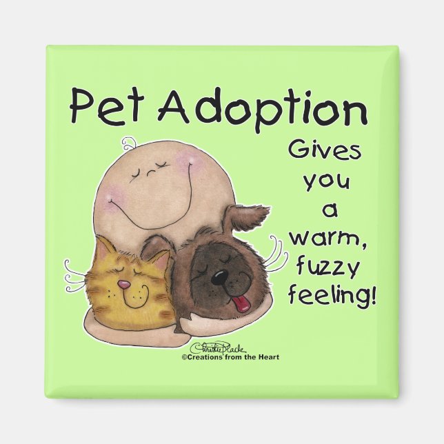 Warmes, Fuzzy Gefühl! Magnet (Vorne)