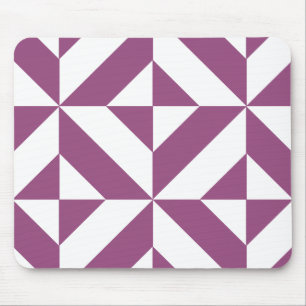 Warmes geometrisches Deko Cube Muster Mousepad