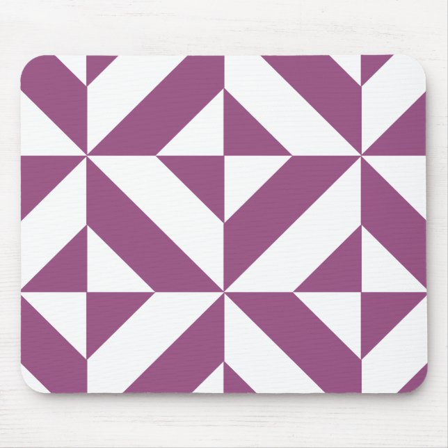 Warmes geometrisches Deko Cube Muster Mousepad (Vorne)