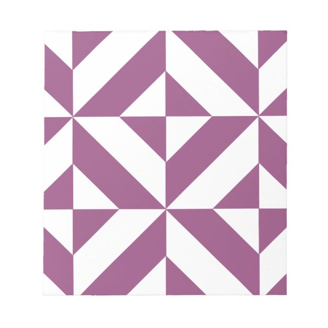 Warmes geometrisches Deko Cube Muster Notizblock (Vorderseite)