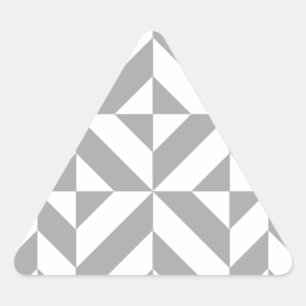 Warmes graues geometrisches Deko Cube Muster Dreieckiger Aufkleber