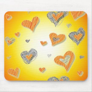 Warmes Herz-Maus-Pad Mousepad