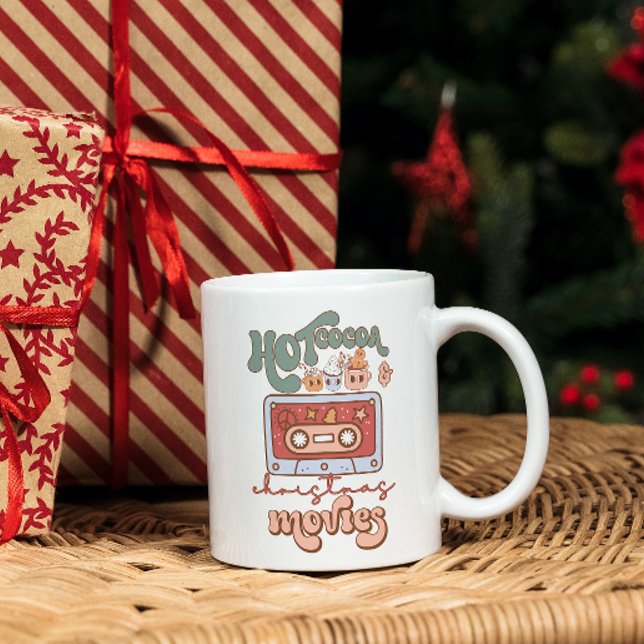 Warmes Kakao und Weihnachtsfilme Trinken Kaffee Ta Kaffeetasse (Von Creator hochgeladen)