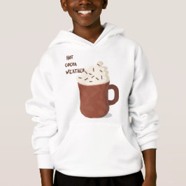 Warmes Kakao-Wetter Hoodie