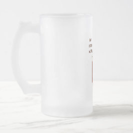 Warmes Kakao-Wetter Mattglas Bierglas