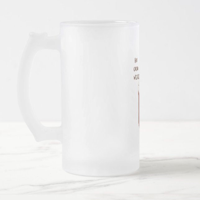 Warmes Kakao-Wetter Mattglas Bierglas (Links)