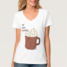 Warmes Kakao-Wetter T-Shirt
