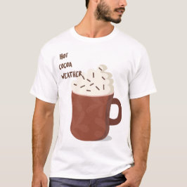 Warmes Kakao-Wetter T-Shirt