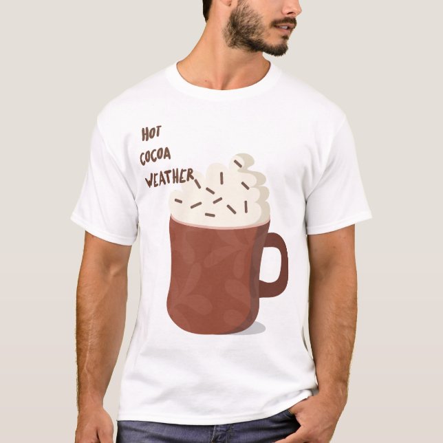 Warmes Kakao-Wetter T-Shirt (Vorderseite)