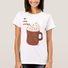 Warmes Kakao-Wetter T-Shirt