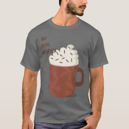 Warmes Kakao-Wetter T-Shirt