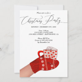 warmes Party in Handfeuer Einladung