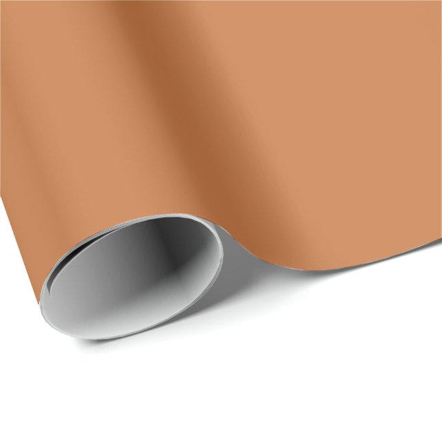 Warmes Pfirsichkaramellchen, robuste Farbe, neutra Geschenkpapier (Rolleneckpunkt)