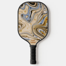 Warmes Retro Abstrakt Athletic Pickleball Schläger