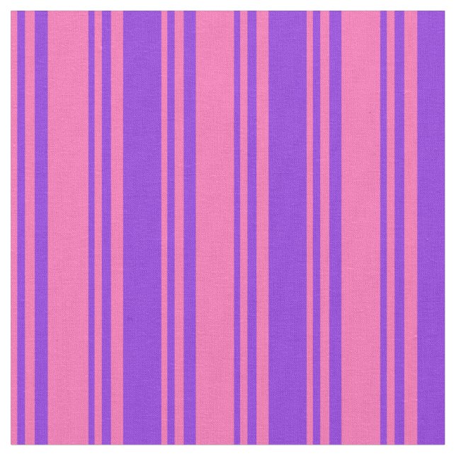 Warmes Rosa und Lila Muster der Streifen Stoff (Nahaufnahme)