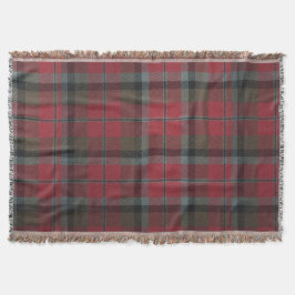 Warmes Rot und brauner Tartan Decke