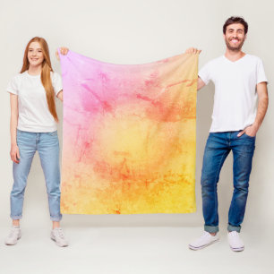 Warmes Sonnenuntergang Gradient Fleece Blanket