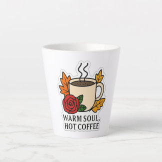 Warmes Soul, heißer Kaffee - Herbst Milchtasse