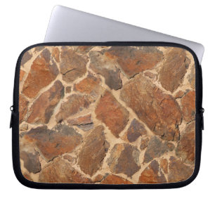 Warmes Stonewall-Muster golden Laptopschutzhülle