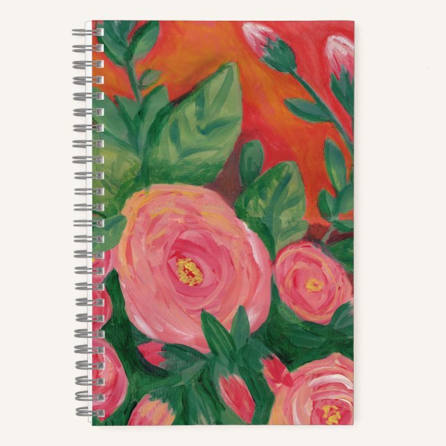 Warmes und Rosey-Spiralnotebook Notizbuch (Vorderseite)