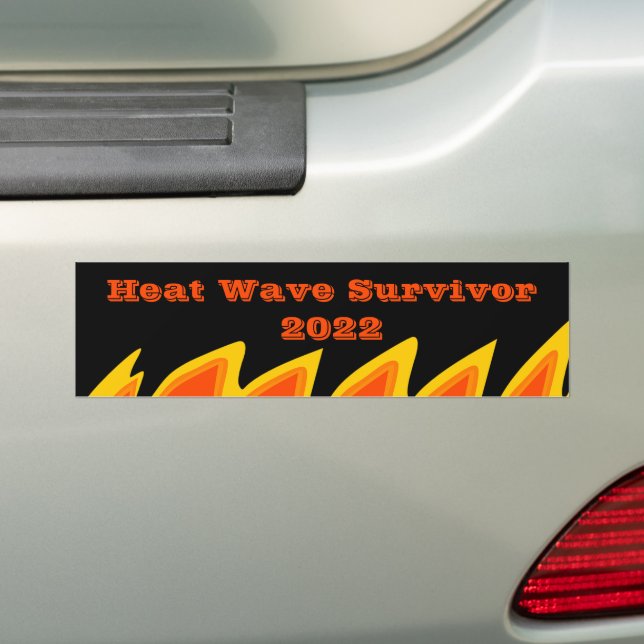 Wärmeschutzüberlebnis 2022 Autoaufkleber (Auf Auto)
