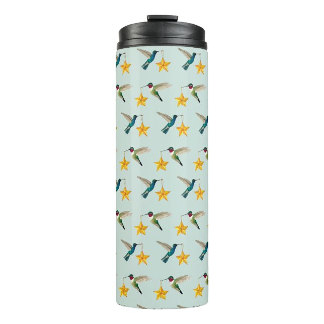 Wärmespeicher für Vögel und Sterne Thermosbecher (Vorderseite)