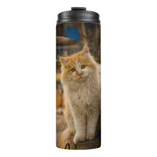 Wärmespeicher mit Niedlicher Katzengestaltung Thermosbecher