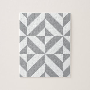 Warmgrau geometrisches Deco-Würfelmuster