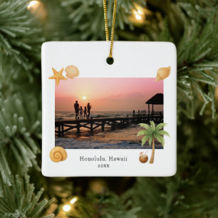 Warmseher Strand Foto Modernes Weihnachten Keramikornament