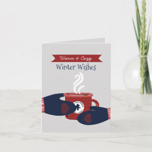 Warmste Wünsche Hygge Kaffee Weihnachten