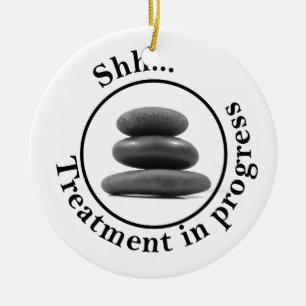 Warmsteinmassage stören nicht keramik ornament
