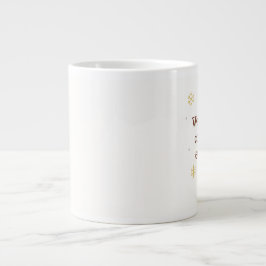Warmth and Comfort | Cozy Christmas Mug Jumbo-Tasse