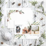 Warmwünscht Winter Dusty Calligraphy 3 Foto Ho Feiertagskarte<br><div class="desc">'Das ist die Jahreszeit, um Freude zu verbreiten, und wie kann man das besser machen als mit der eigenen Familienurlaubskarte? In diesem Jahr können Sie über die traditionelle Karte hinaus gehen und Ihren Stil mit einer Winter Dusty Calligraphy Foto Holiday Card zeigen. Diese einzigartige Karte zeigt drei Ihrer Lieblings-Fotos in...</div>
