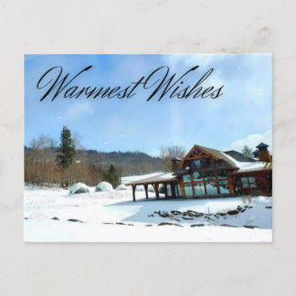 Warmwünscht Winterpostkarte Postkarte