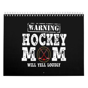 Warn Hockey-Mama wird laut geläufig Kalender