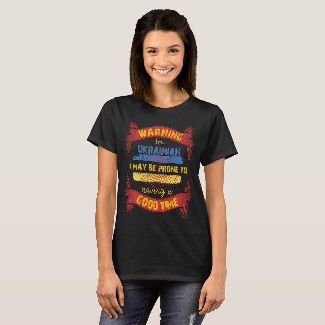 Warnend bin ich zum Haben der guten Zeit T-Shirt (Vorne ganz)