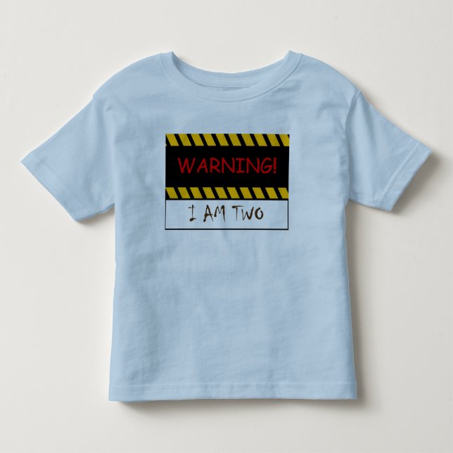 Warnend bin ich zwei kleinkind t-shirt (Vorderseite)