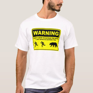 Warnend muss ich den Bären nicht überholen T-Shirt