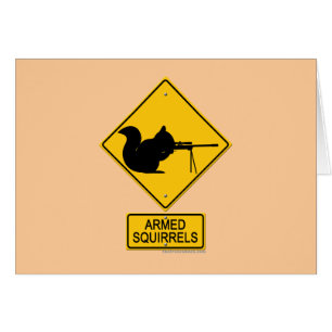 Warnende bewaffnete Eichhörnchen