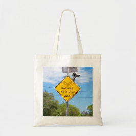 Warnende niedrige tragetasche