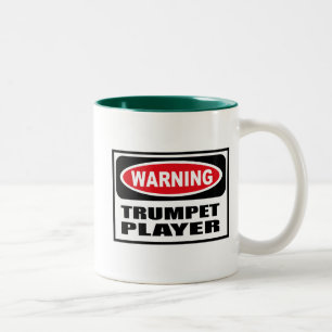 Warnende TROMPETE-SPIELER Tasse