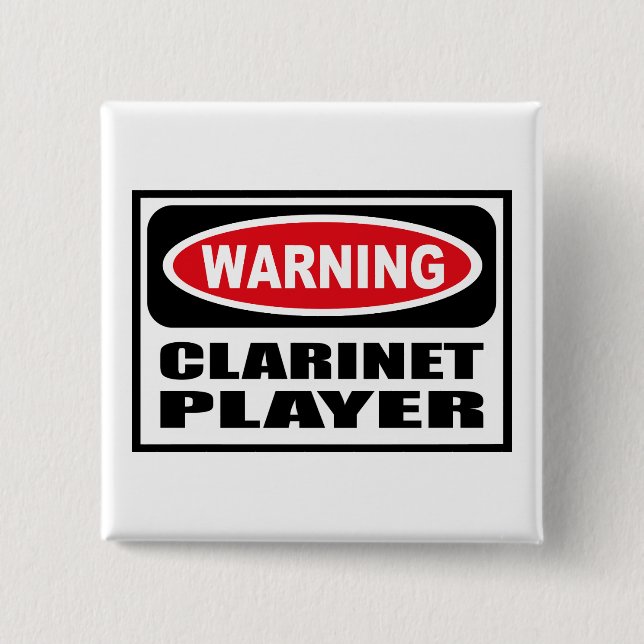 Warnender Clarinet-SPIELER Knopf Button (Vorderseite)