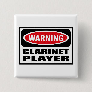 Warnender Clarinet-SPIELER Knopf Button