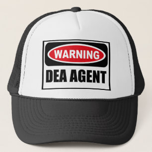 Warnender DEA-AGENT Hut Truckerkappe