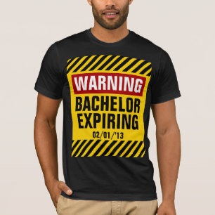 Warnender Junggeselle-ablaufendes Datums-Party T-Shirt
